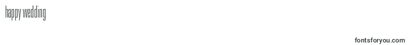 Police UniversLt39ThinUltraCondensed – polices de jour de mariage heureux